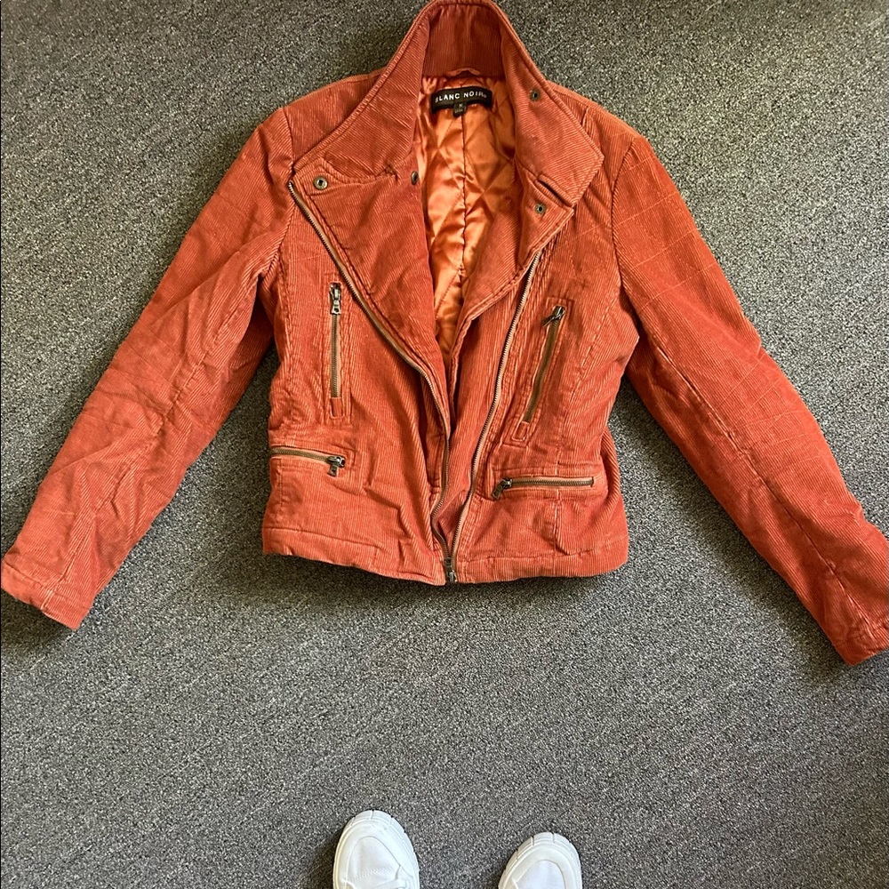 Orange Blank Noir Corduroy Jacket
